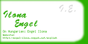 ilona engel business card